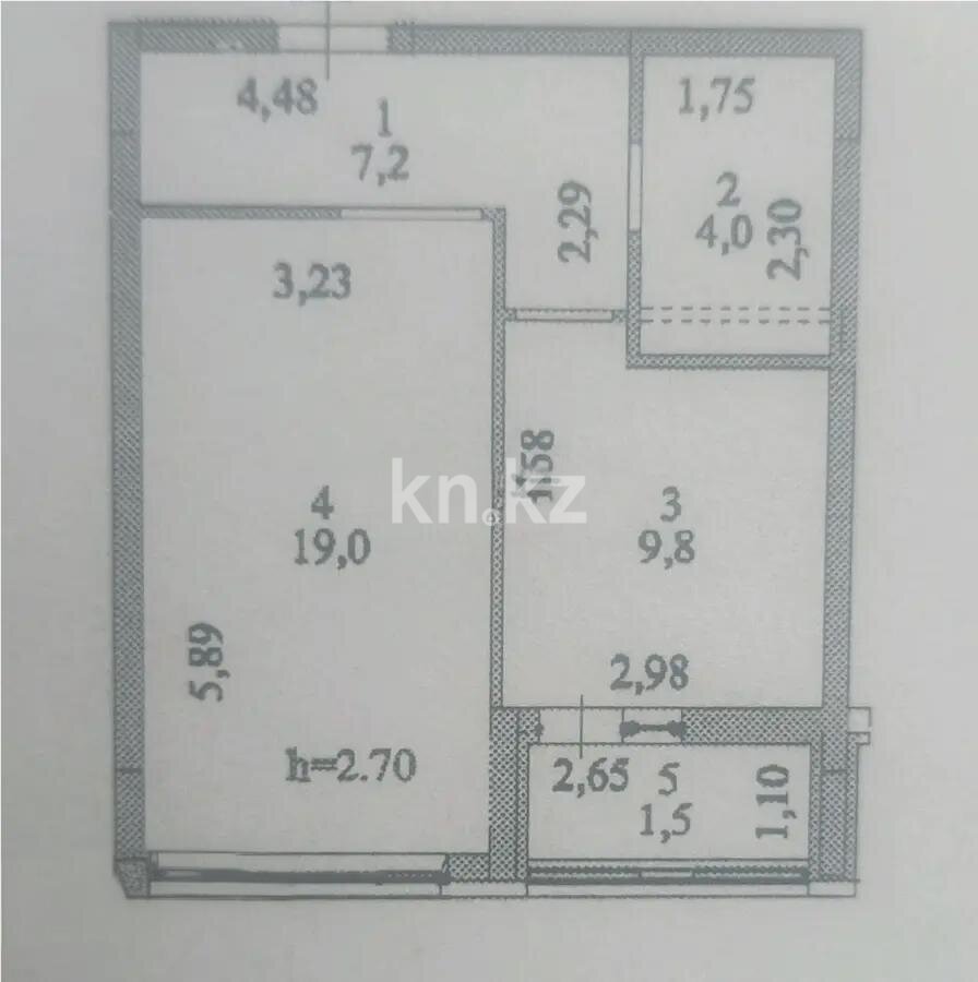 Продажа 1-комнатной квартиры, 41.5 м² в Астане - фото 5