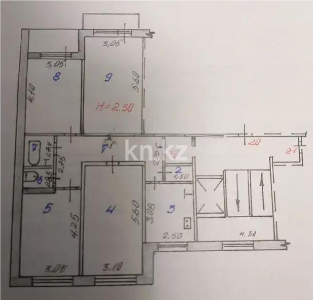 Продажа 4-комнатной квартиры, 81 м², ул. Озёрная, дом  33 - Продажа квартир в Темиртау фото 1 из 1