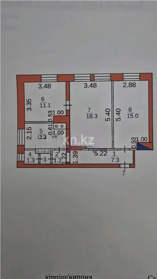 Продажа 3-комнатной квартиры, 62 м², ул. Говорова, дом  28 - Продажа  трехкомнатных квартир в Караганде без посредников фото 1 из 1