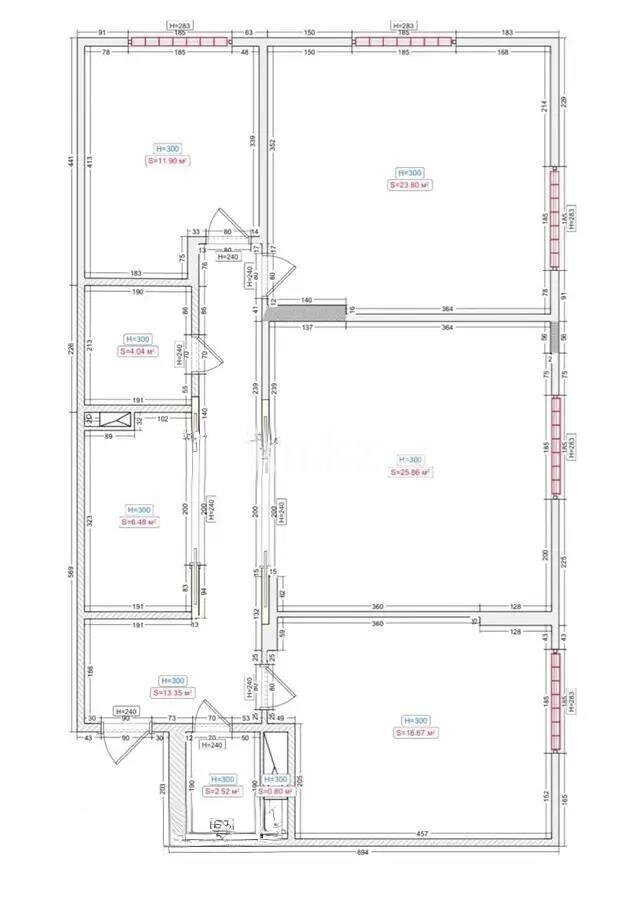 Продажа 4-комнатной квартиры, 111 м² в Астане