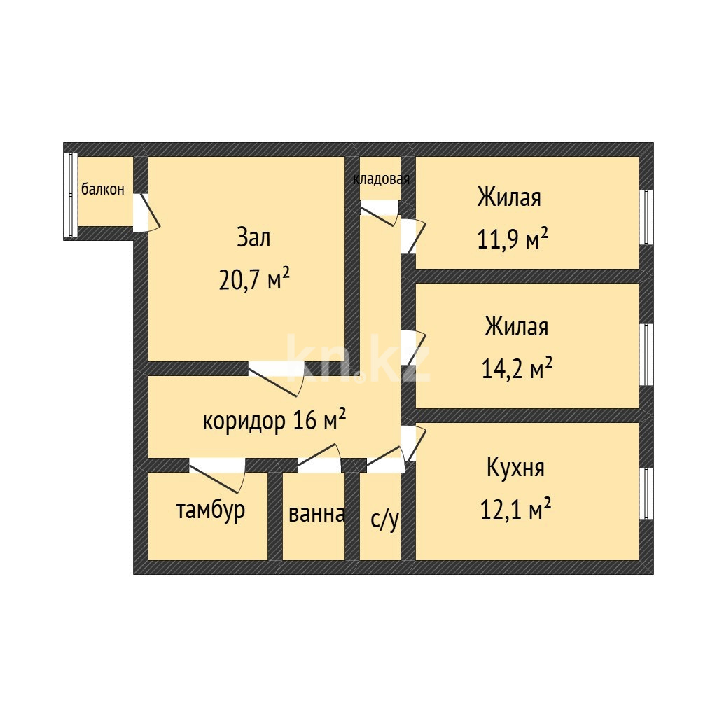 Продажа 3-комнатной квартиры, 81.5 м² в Костанае - фото 13