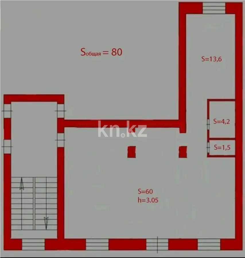Продажа 3-комнатной квартиры, 80 м², пр. Назарбаева, дом  26 - Продажа квартир в Караганде фото 3 из 3