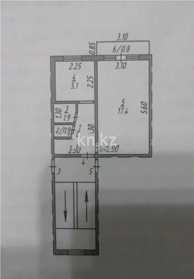 Продажа 1-комнатной квартиры, 31 м², ул. 6-й мик-н, дом  27 - Продажа квартир в Темиртау фото 1 из 1