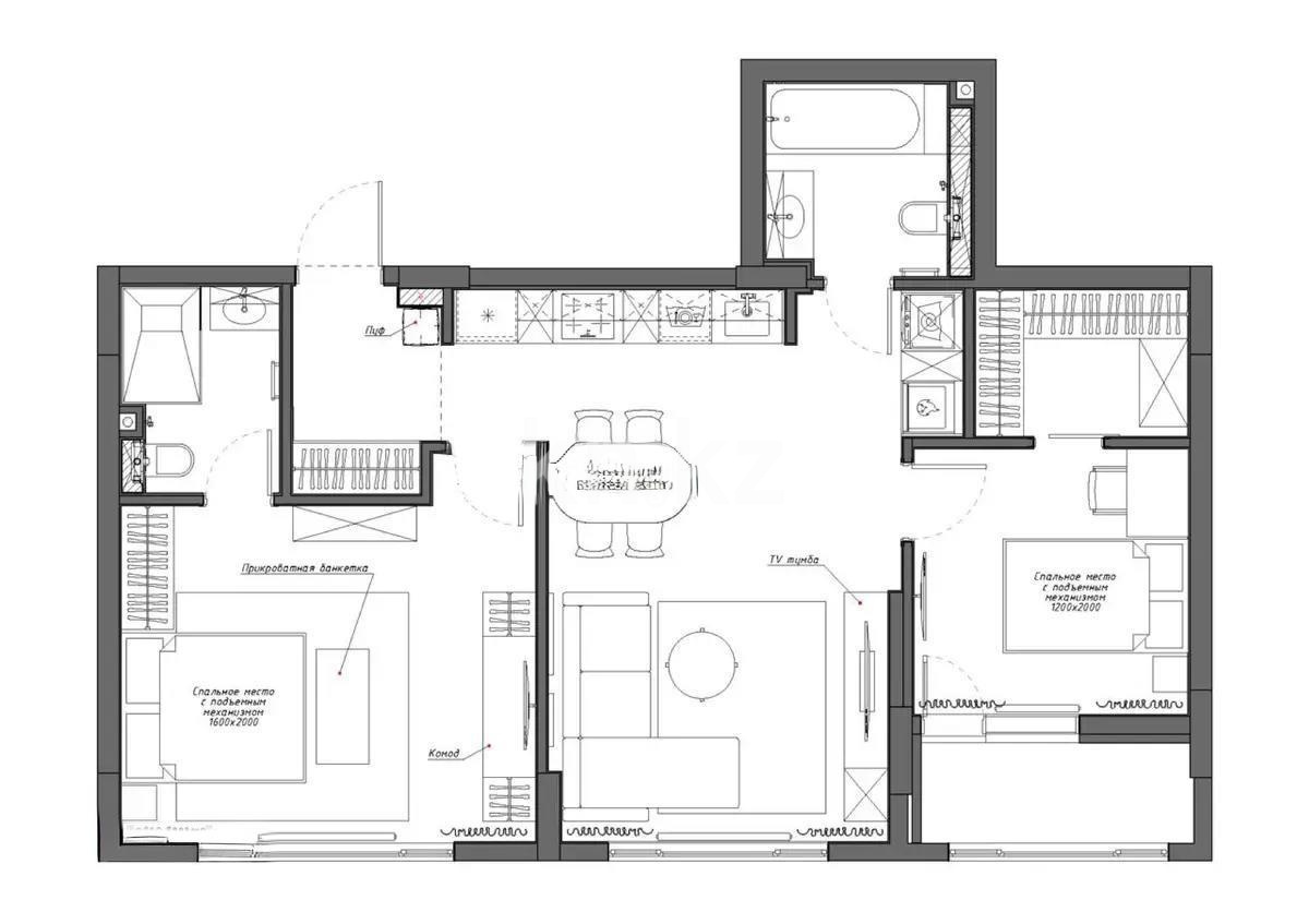 Продажа 3-комнатной квартиры, 75.2 м², пр. Туран, дом  39 стр - Продажа квартир в новостройках Астаны с фото фото 1 из 1