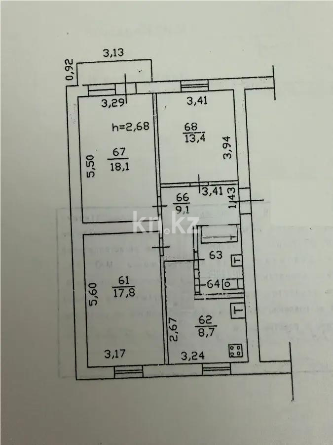 Продажа 3-комнатной квартиры, 72.3 м² в Алматы - фото 8