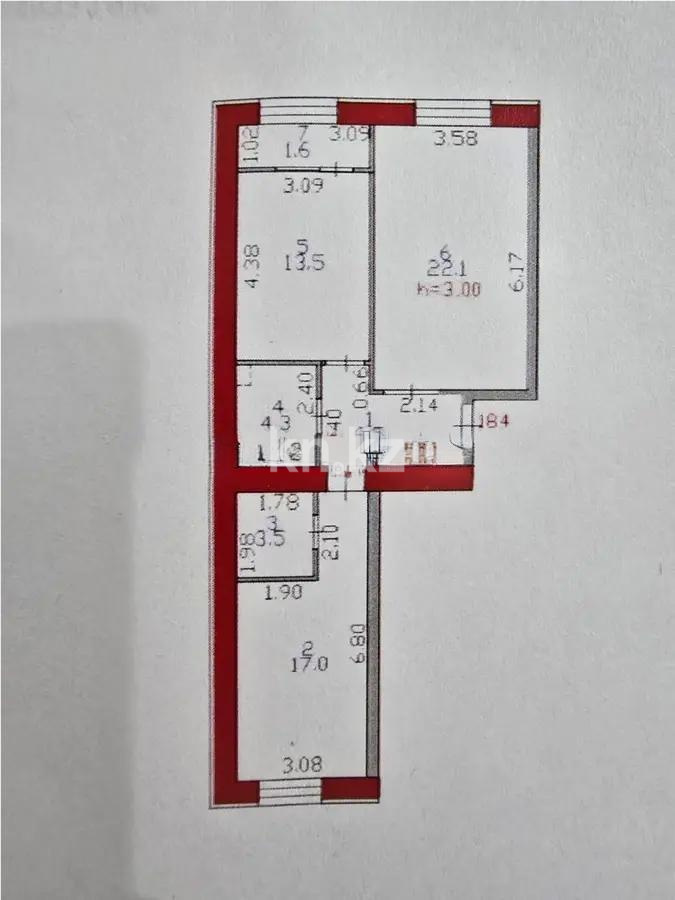 Продажа 3-комнатной квартиры, 69 м², ул. Жошы хана, дом  17 - Продажа квартир в Астане фото 1 из 1