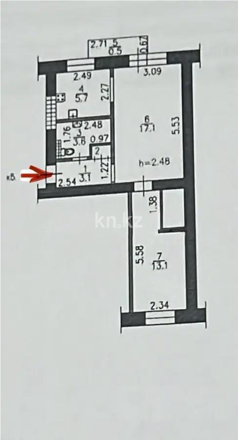 Продажа 2-комнатной квартиры, 45 м² - Продажа квартир в Алматы - страница 3 фото 6 из 6