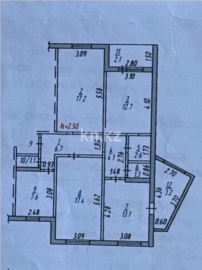 Продажа 4-комнатной квартиры, 89 м² - Продажа квартир в панельном доме в Темиртау фото 11 из 11
