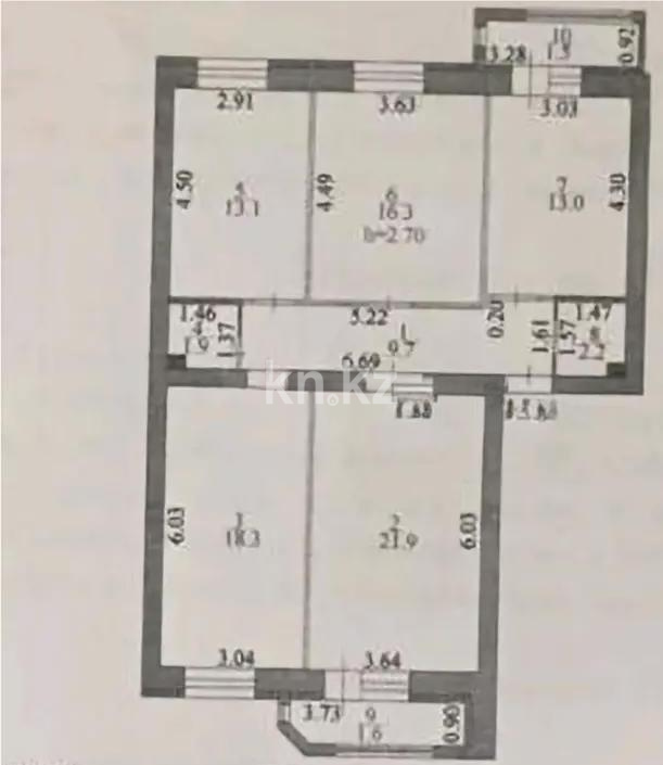 Продажа 4-комнатной квартиры, 100 м² - Аренда квартир посуточно в Алматинской области фото 1 из 1