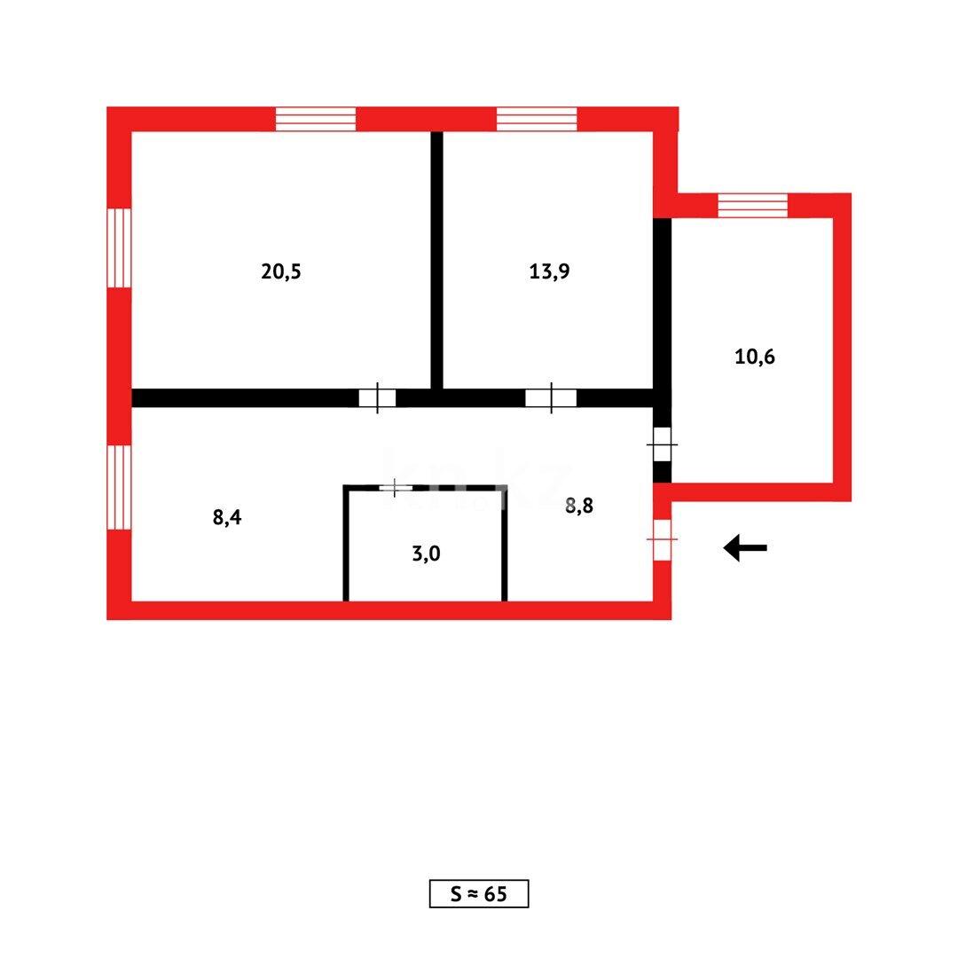 Продажа 3-комнатной квартиры, 65 м² в Сарани - фото 11