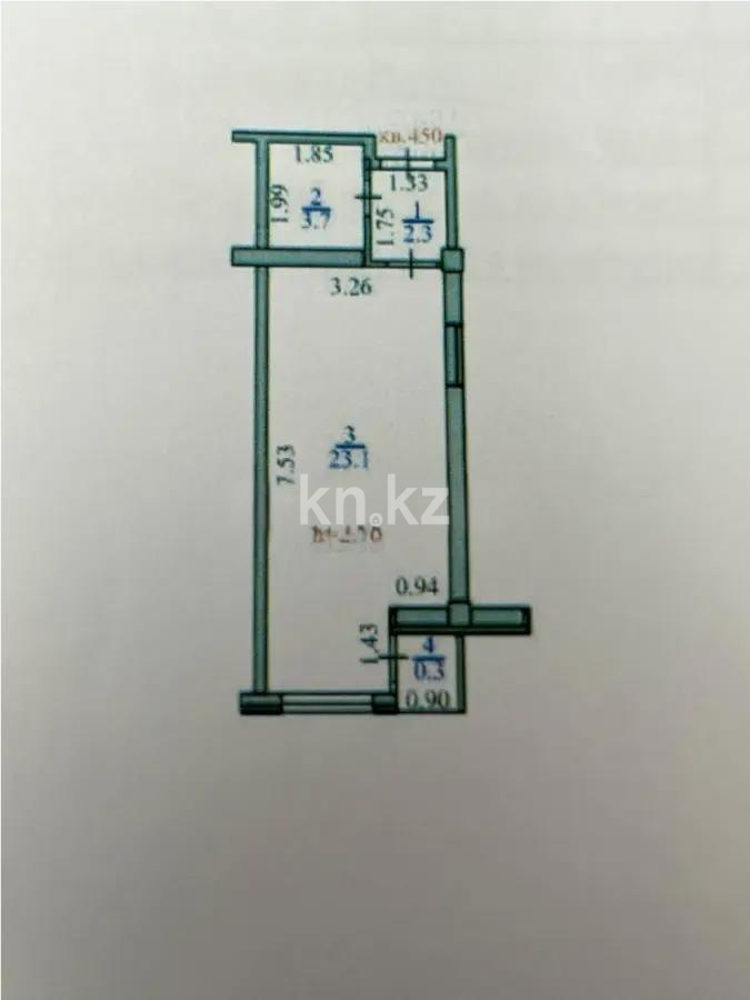 Продажа 1-комнатной квартиры, 29.4 м², ул. Ауэзова, дом  2/8 - Продажа  однокомнатных квартир в новостройках Алматы с фото фото 1 из 1