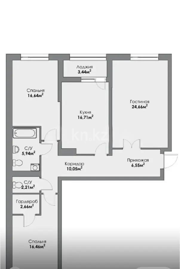 Продажа 3-комнатной квартиры, 105 м², ул. Мухамедханова, дом  4Б в Астане - фото 7