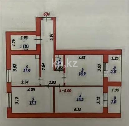 Продажа 3-комнатной квартиры, 90 м², ул. Бокейхана, дом  13 стр - Продажа квартир в Казахстане фото 1 из 1