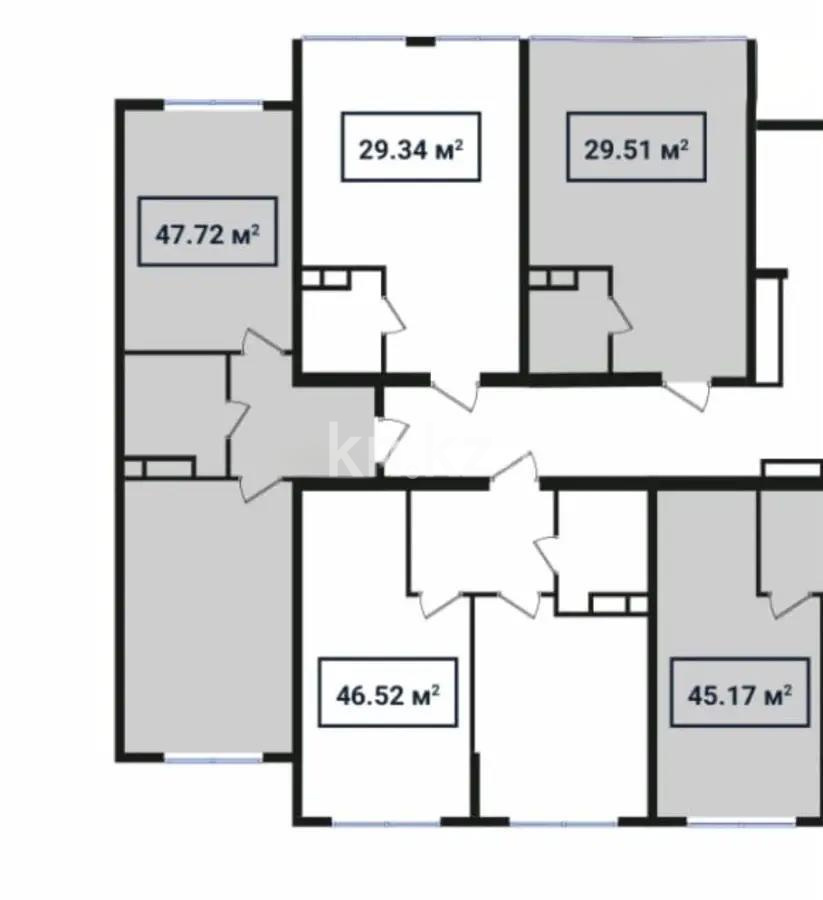 Продажа 2-комнатной квартиры, 46.52 м², ул. Сыбызгы, дом  100 стр - Продажа квартир в новостройках Алматы фото 1 из 1