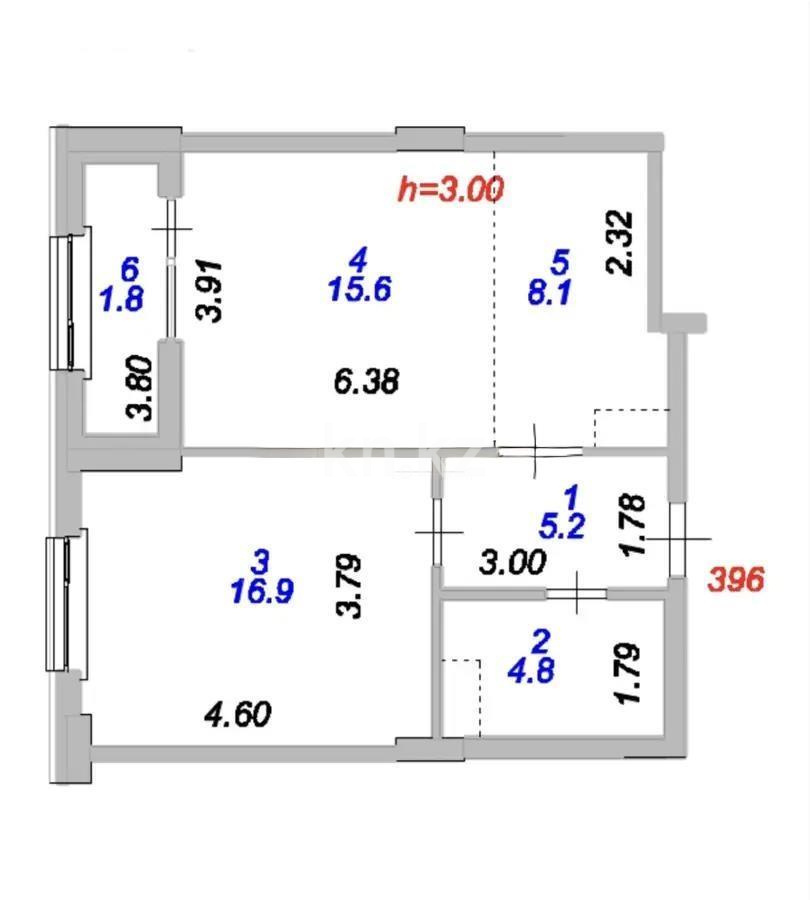 Продажа 2-комнатной квартиры, 52.4 м², ул. Молдагалиева, дом  5 - Продажа  двухкомнатных квартир в новостройках Астаны фото 1 из 1