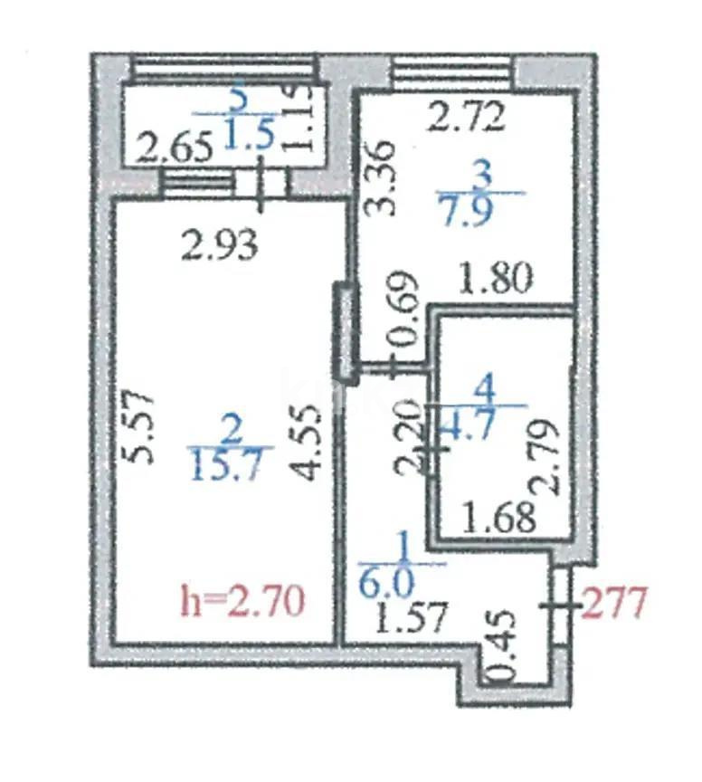 Продажа 1-комнатной квартиры, 35.8 м², пр. Тауелсыздык, дом  21/5 - Продажа  однокомнатных квартир в Астане фото 6 из 6