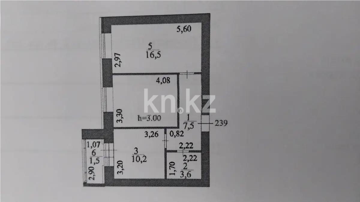 Продажа 2-комнатной квартиры, 52.5 м² - Продажа двухкомнатных квартир в кирпичном доме в Казахстане фото 1 из 1