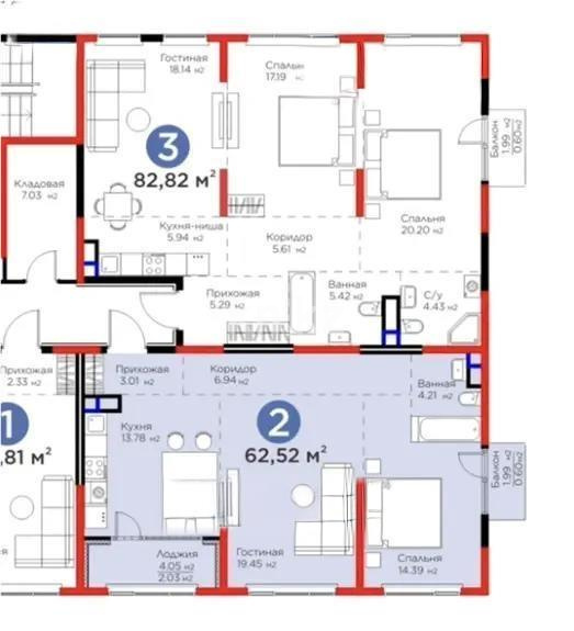 Продажа 2-комнатной квартиры, 63 м² - Продажа недвижимости в Казахстане - страница 18 фото 1 из 1