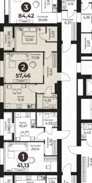 Продажа 1-комнатной квартиры, 41 м² в Астане - фото 3