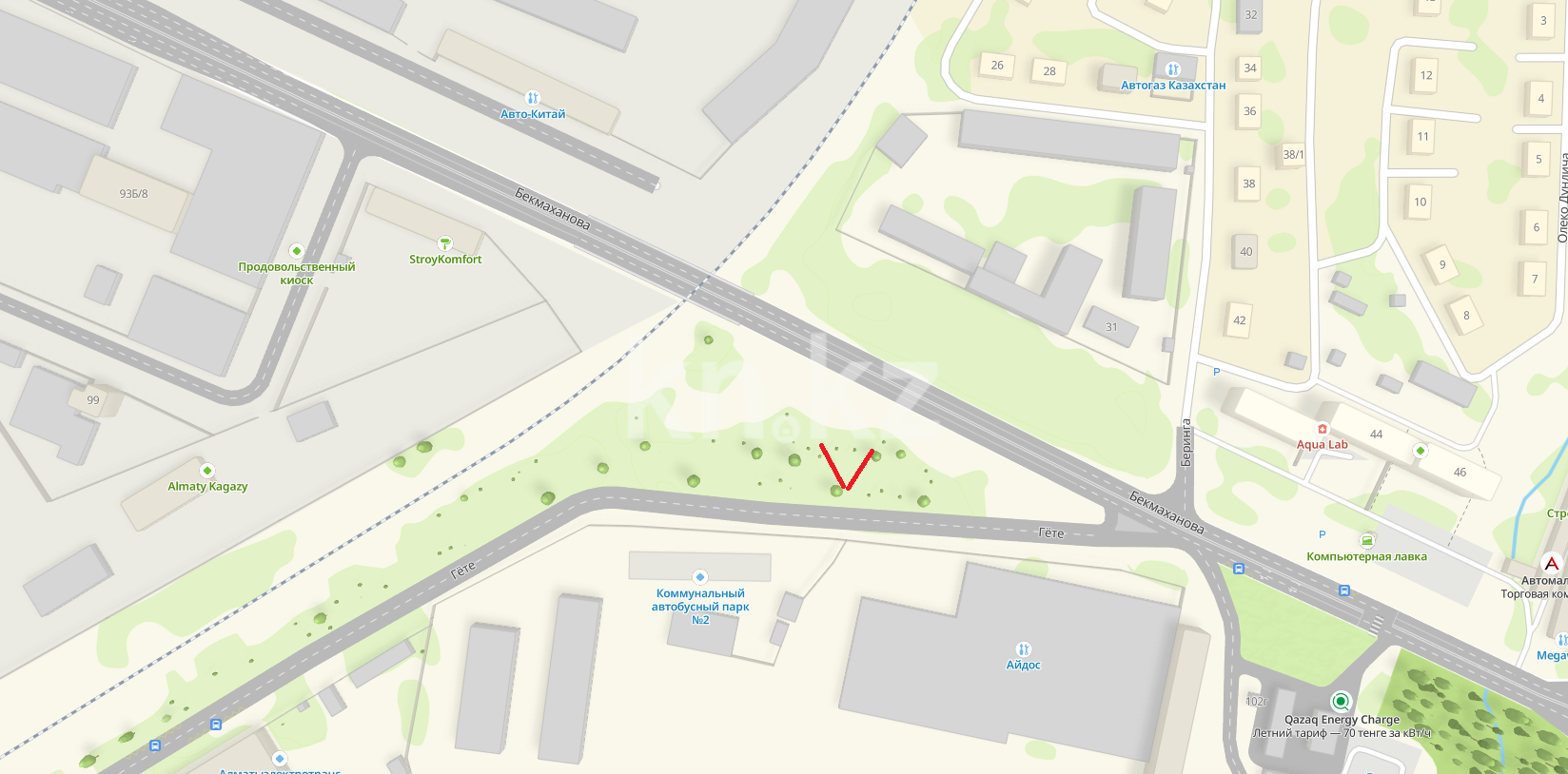 Продажа земельного участка, 8.7 сот., улица Гёте - Продажа земельных участков в Алматы фото 2 из 3