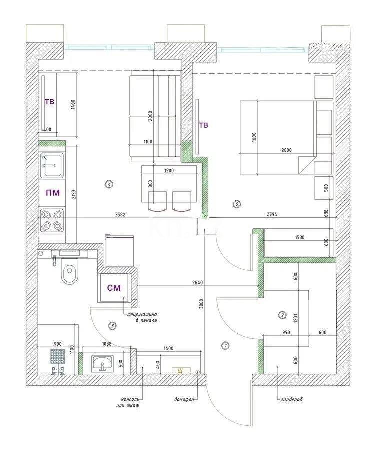Продажа 2-комнатной квартиры, 43.5 м² в Алматы - фото 4