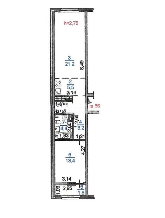 Продажа 2-комнатной квартиры, 56 м², пр. Райымбека, дом  210/1 стр в Алматы - фото 5