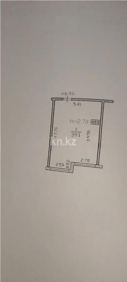 Продажа 1-комнатной квартиры, 39.1 м² - Продажа однокомнатных квартир в Алматы - страница 23 фото 1 из 1