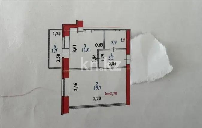 Продажа 1-комнатной квартиры, 41 м² - Продажа  однокомнатных квартир в новостройках Астаны - страница 6 фото 1 из 1