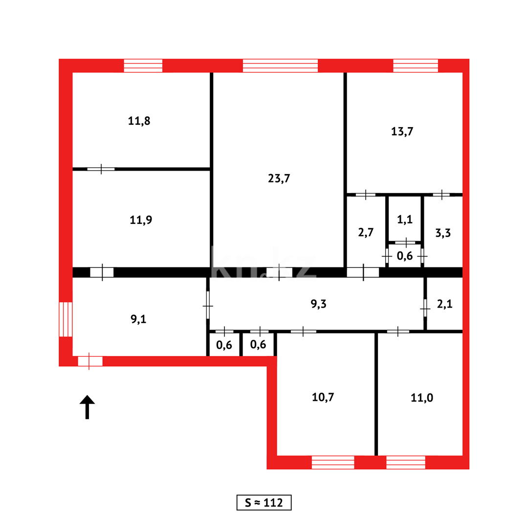 Продажа 5-комнатной квартиры, 112 м² в Темиртау - фото 21