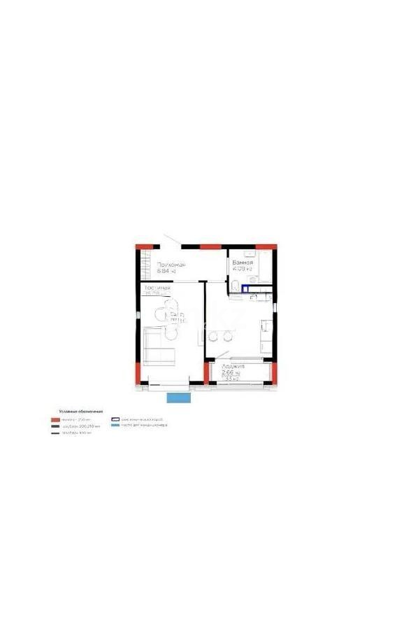 Продажа 1-комнатной квартиры, 39 м², ул. Бухар жырау, дом  57/6 в Астане