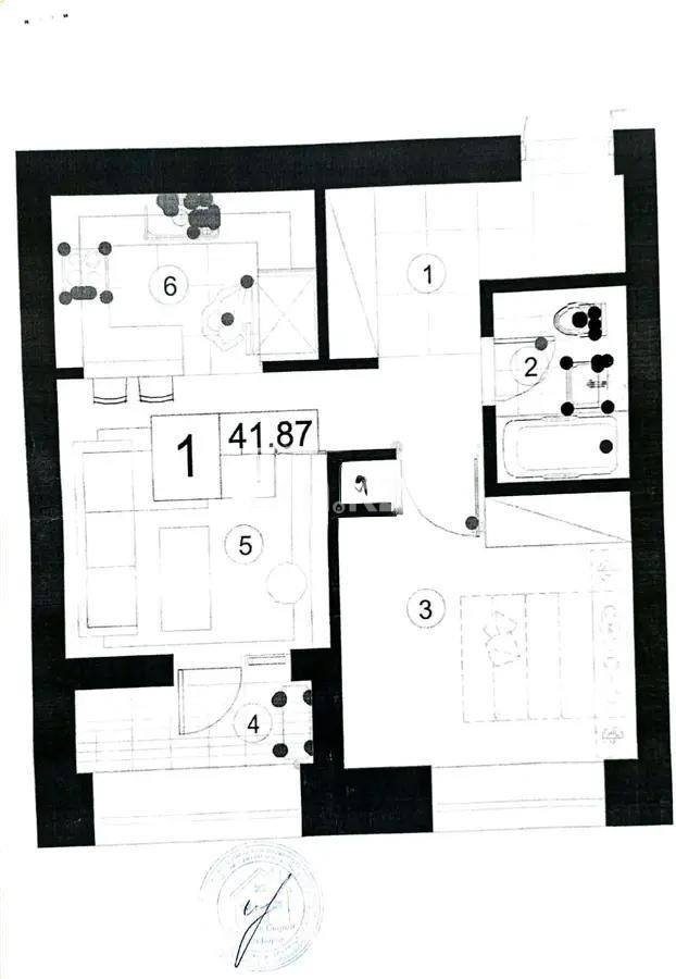 Продажа 2-комнатной квартиры, 41.87 м², ул. Байтурсынова, дом  43 - Продажа  двухкомнатных квартир в Астане фото 1 из 1