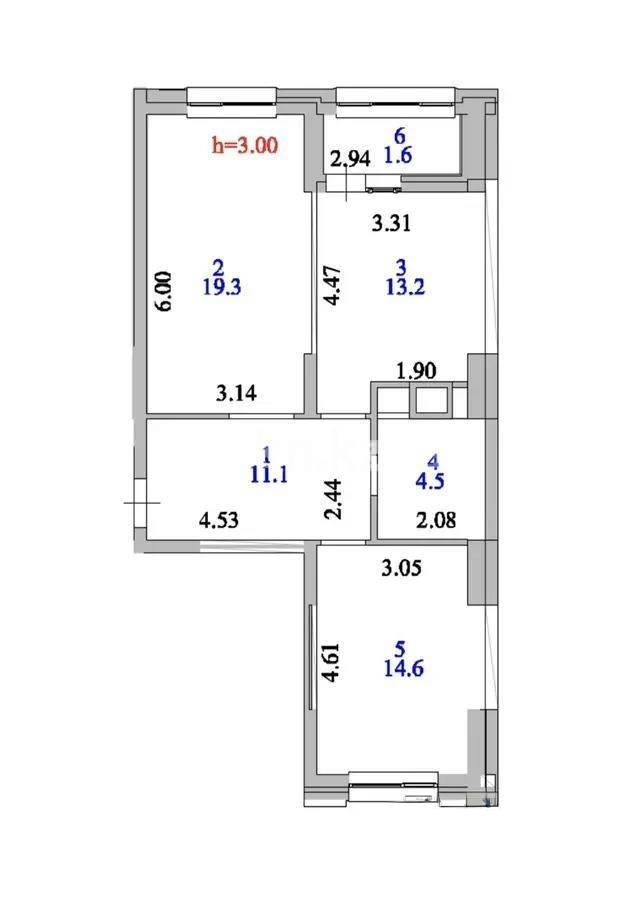 Продажа 2-комнатной квартиры, 65 м² - Продажа двухкомнатных квартир в монолитно-каркасном доме в Астане - страница 4 фото 5 из 5