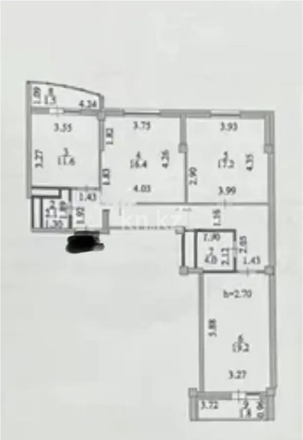 Продажа 3-комнатной квартиры, 95 м², ул. Е-15, дом  9 - Продажа квартир в Казахстане фото 1 из 1