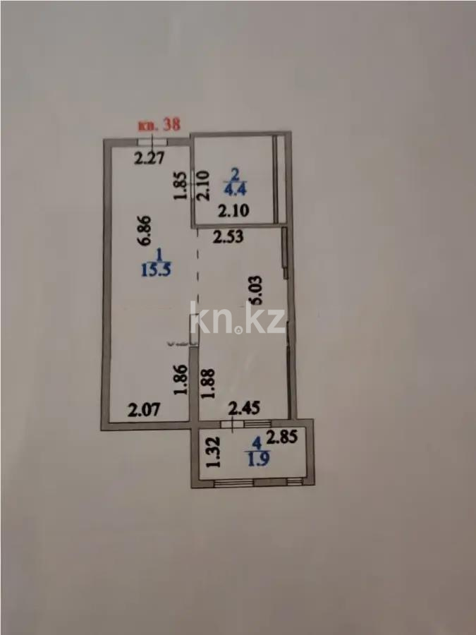 Продажа 1-комнатной квартиры, 34.1 м², ул. Е-430, дом  4 - Продажа квартир в Астане фото 5 из 5