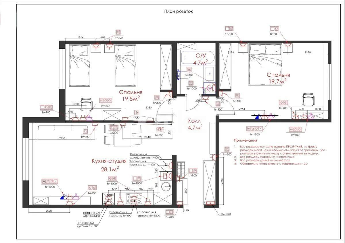 Продажа 3-комнатной квартиры, 81 м², пр. Назарбаева, дом  28а/4 - Продажа  трехкомнатных квартир в новостройках Алматы с фото фото 6 из 6