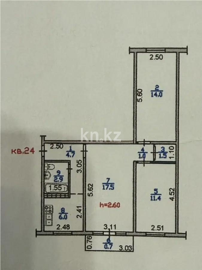 Продажа 3-комнатной квартиры, 60 м² в Алматы - фото 5