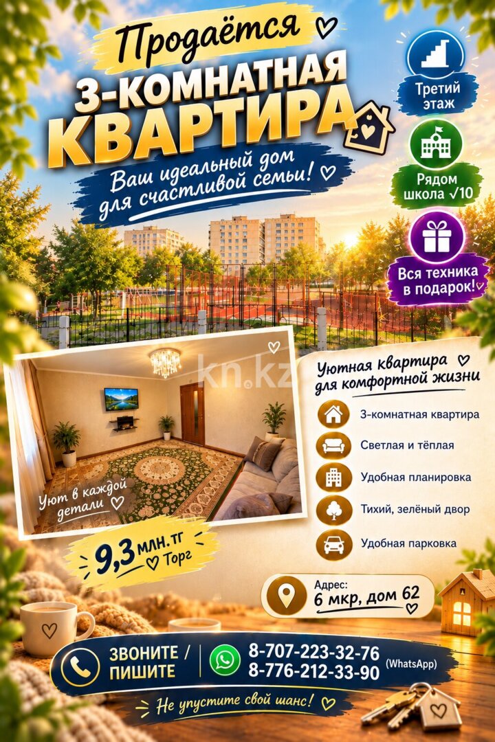 Продажа 3-комнатной квартиры, 54.7 м² в Темиртау - фото 6