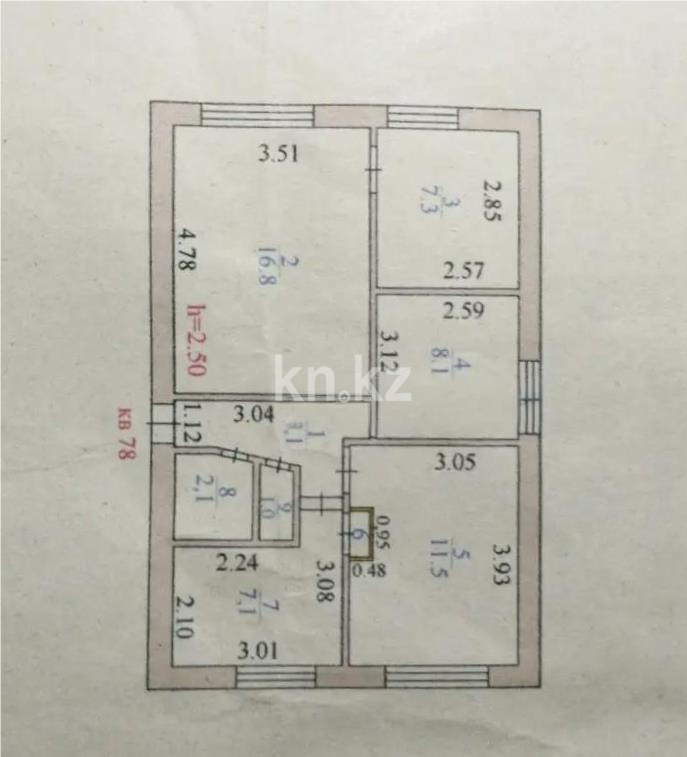 Продажа 4-комнатной квартиры, 60 м² в Астане