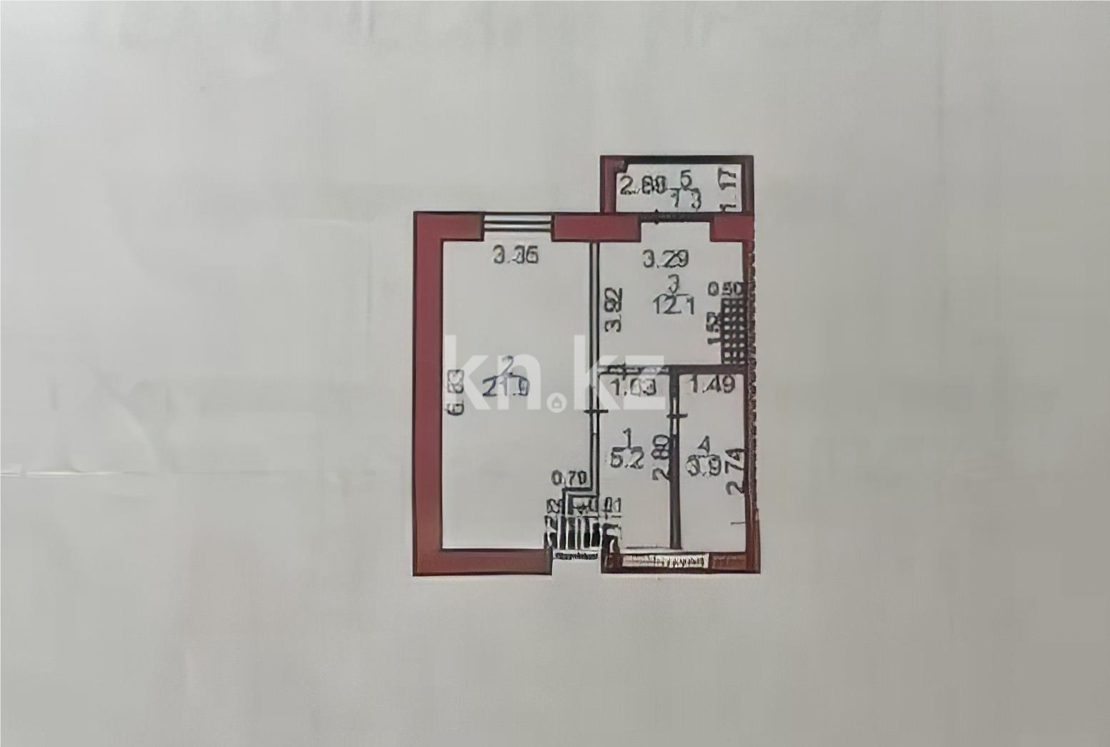 Продажа 1-комнатной квартиры, 44 м² - Продажа квартир в Караганде без посредников - страница 3 фото 8 из 8