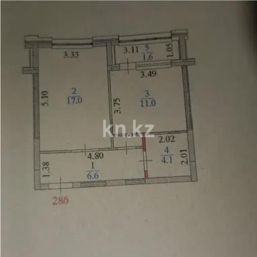 Продажа 1-комнатной квартиры, 40.3 м², ул. Мухамедханова, дом  6а - Продажа квартир в Астане фото 1 из 1