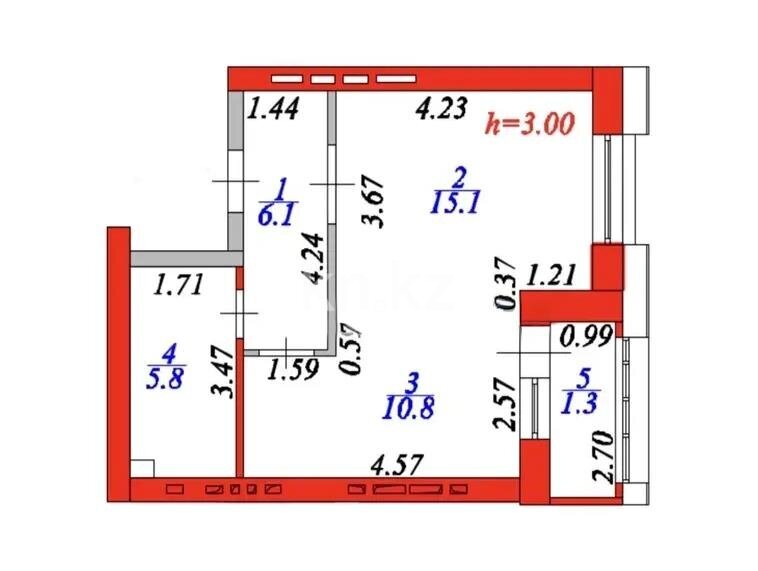 Продажа 1-комнатной квартиры, 40 м² в Астане - фото 5