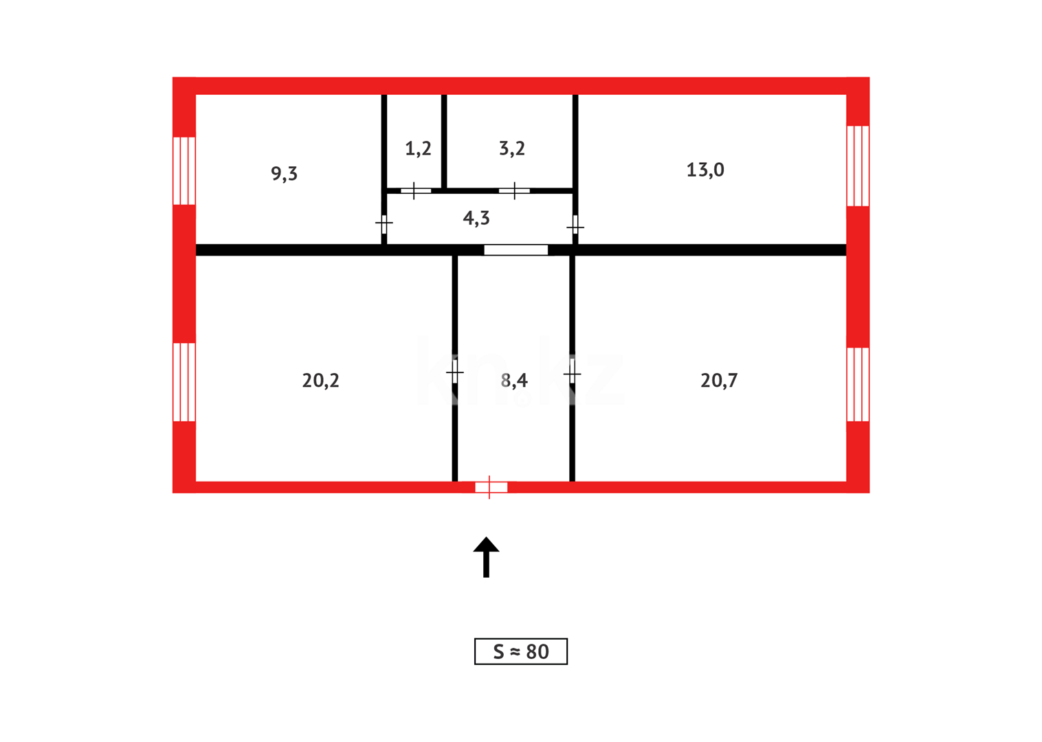 Продажа 3-комнатной квартиры, 80 м² - Продажа недвижимости в Караганде - страница 34 фото 13 из 13