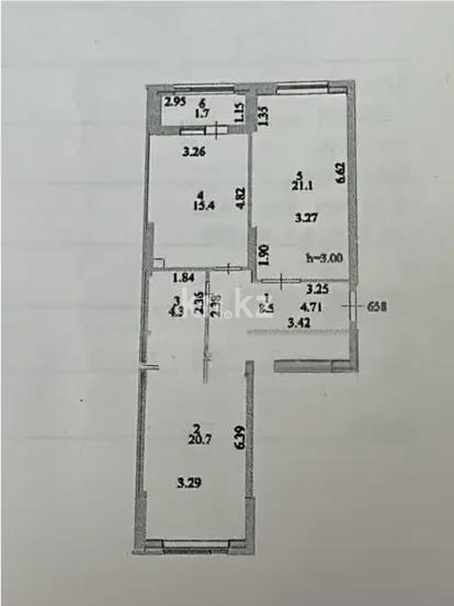 Продажа 2-комнатной квартиры, 71 м² - Продажа квартир в блочном доме в Астане фото 1 из 1