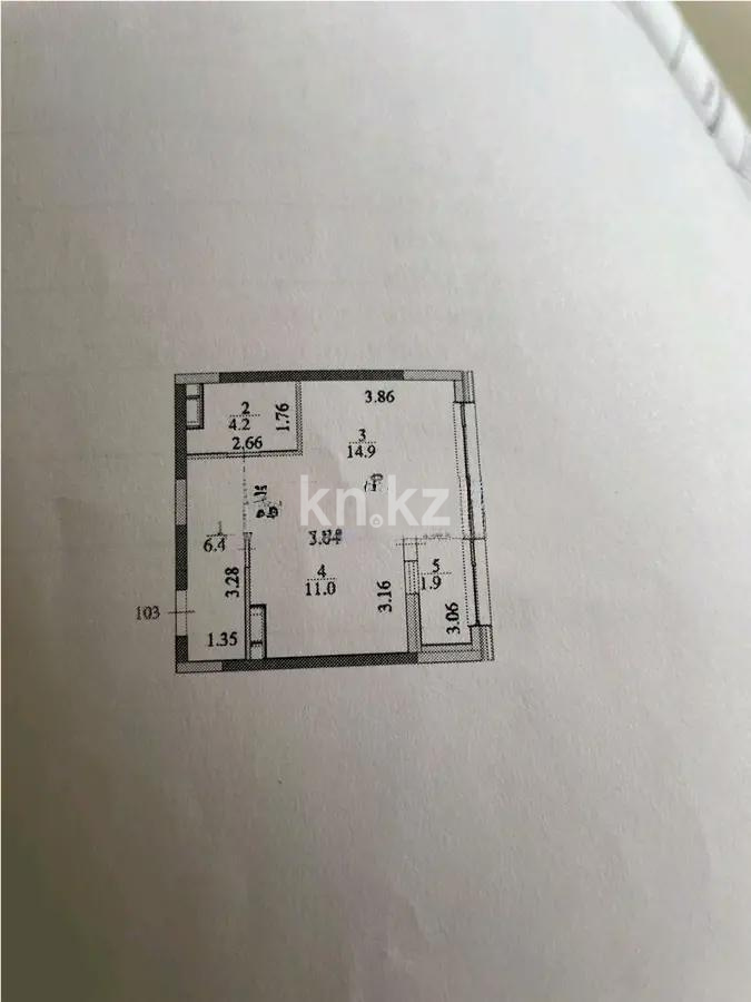Продажа 1-комнатной квартиры, 39 м², пр. Мангилик Ел, дом  68 - Продажа квартир в Астане без посредников с фото фото 1 из 1