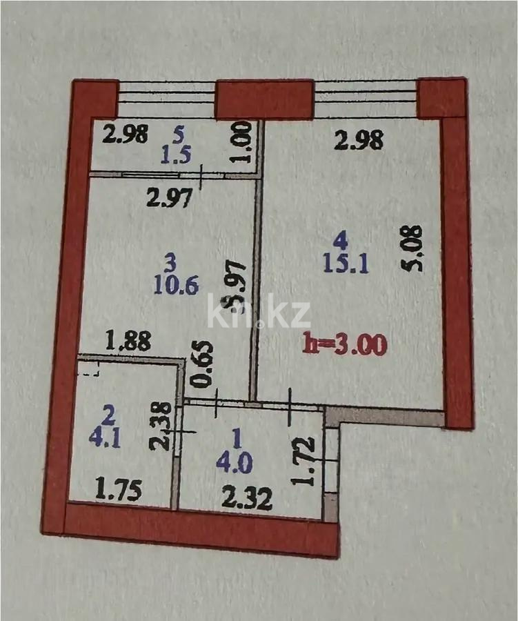 Продажа 1-комнатной квартиры, 35.3 м², ул. Айтматова, дом  77/6 - Продажа квартир в Астане фото 5 из 5