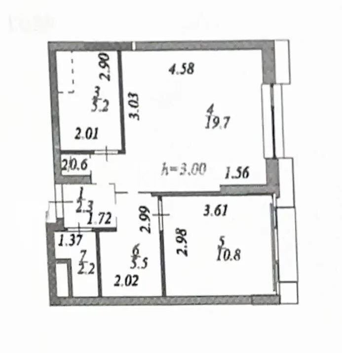 Продажа 2-комнатной квартиры, 46.3 м² в Астане - фото 6