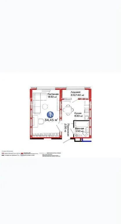 Продажа 1-комнатной квартиры, 35 м², ул. С-902, дом  8 в Астане