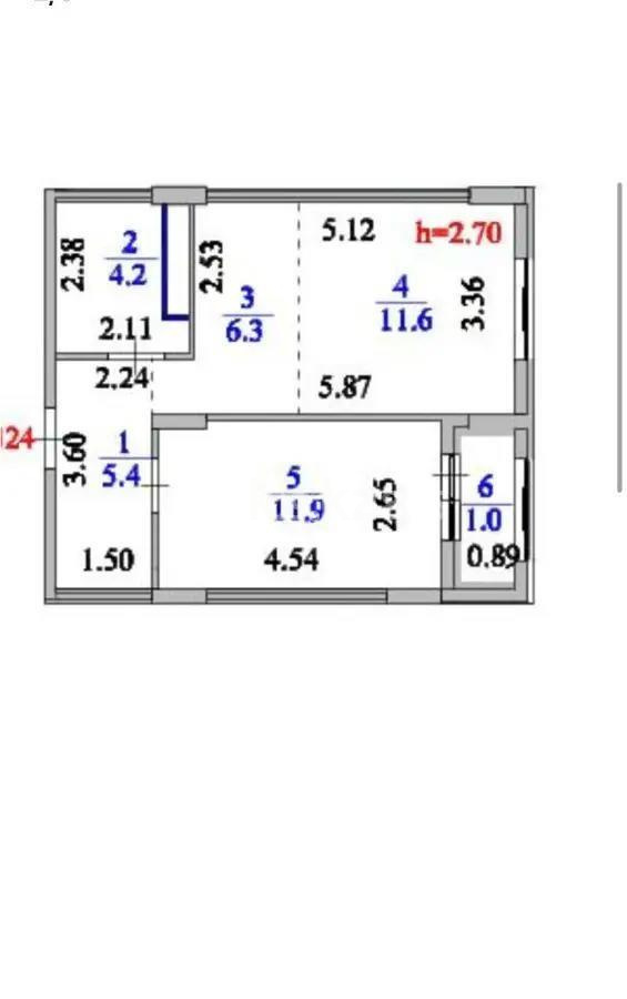 Продажа 2-комнатной квартиры, 40.4 м² - Продажа квартир в Казахстане - страница 13 фото 1 из 1