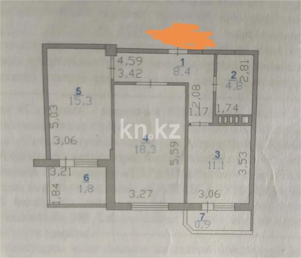 Продажа 2-комнатной квартиры, 61 м², пр. Мангилик Ел, дом  22 в Астане - фото 6