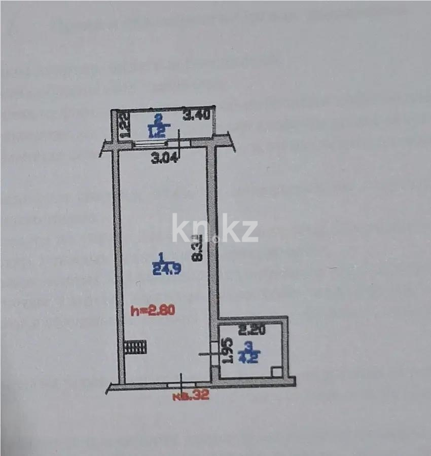 Продажа 1-комнатной квартиры, 31 м², мкр-н Шугыла, дом  340/3 - Продажа квартир в Алматы фото 4 из 4